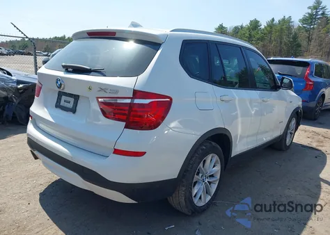 2017 BMW X3 xDrive28I из США, поврежденный, VIN 5UXWX9C52H0D96737